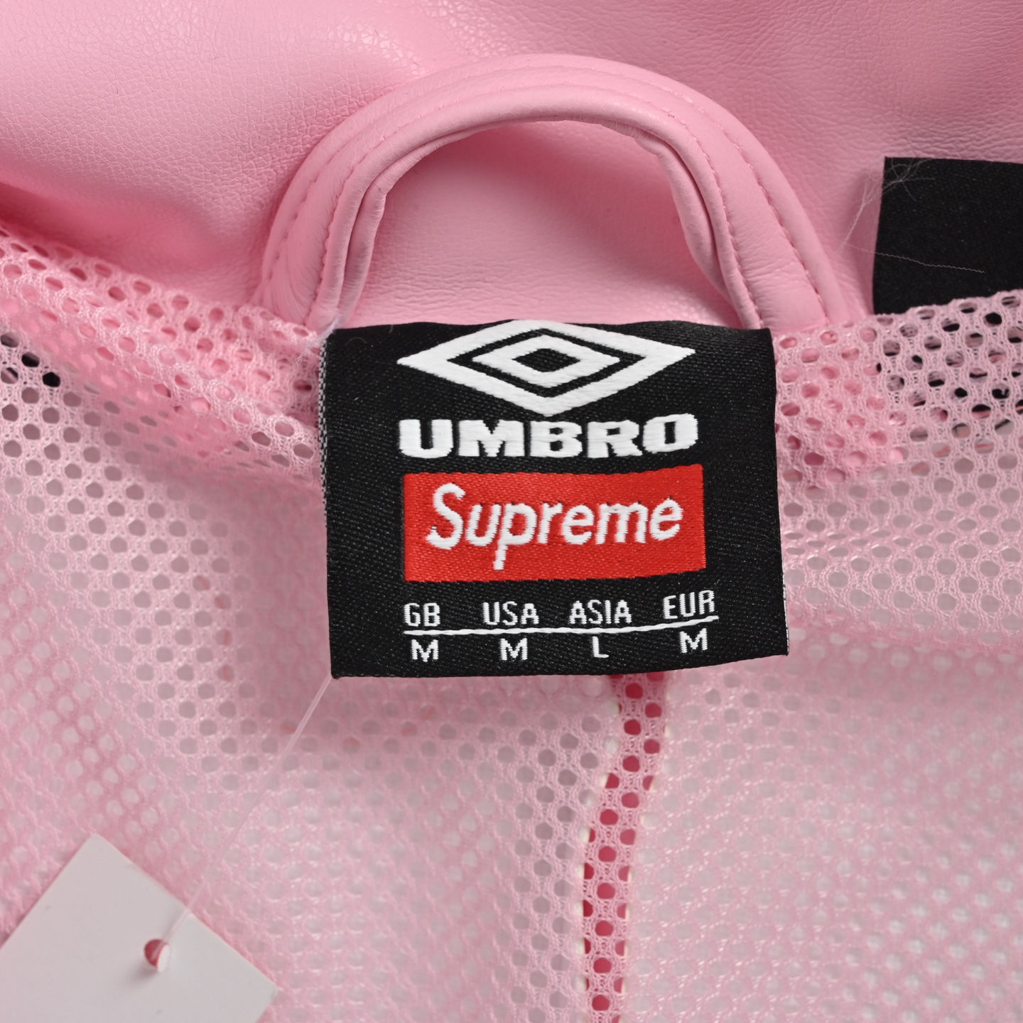 シュプリーム「Supreme x Umbro」コラボレーション レザージャケット