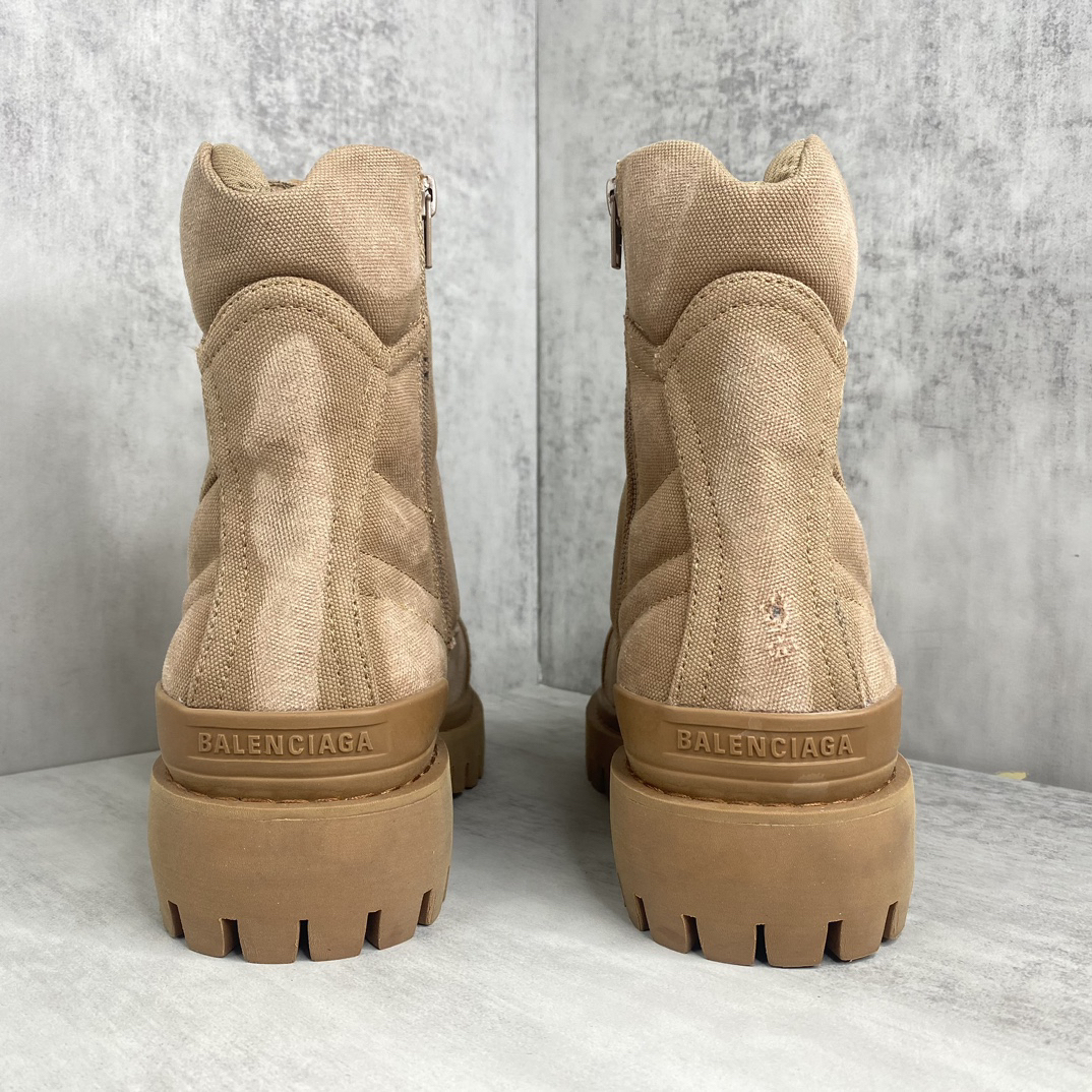 バレンシアガ「Balenciaga」バレンシアガ ストンパー ジップドブーティ / レザーブーツ