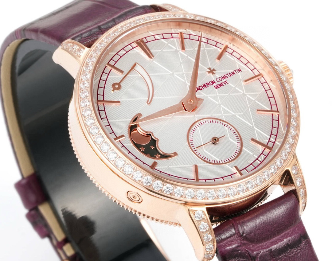 ヴァシュロン・コンスタンタン「Vacheron Constantin」トラディショネル ムーンフェーズ レディース機械式腕時計 36mm