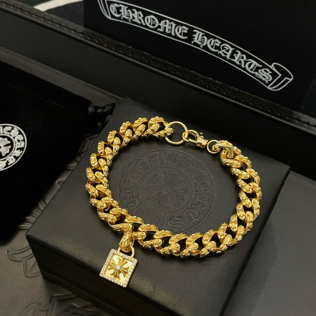クロムハーツ「Chrome Hearts」ブレスレット - ヴィンテージ＆ロックテイスト ペア用