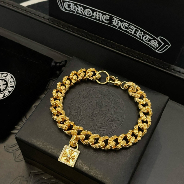 クロムハーツ「Chrome Hearts」ブレスレット - ヴィンテージ＆ロックテイスト ペア用