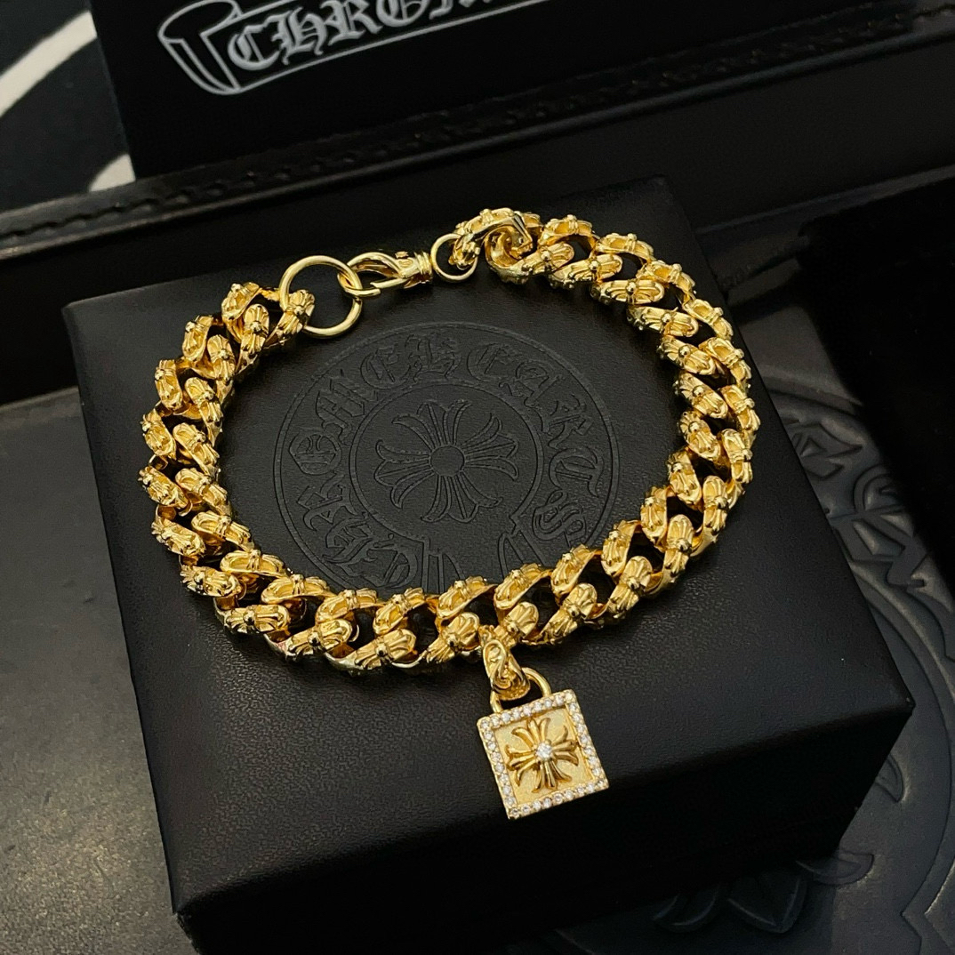 クロムハーツ「Chrome Hearts」ブレスレット - ヴィンテージ＆ロックテイスト ペア用