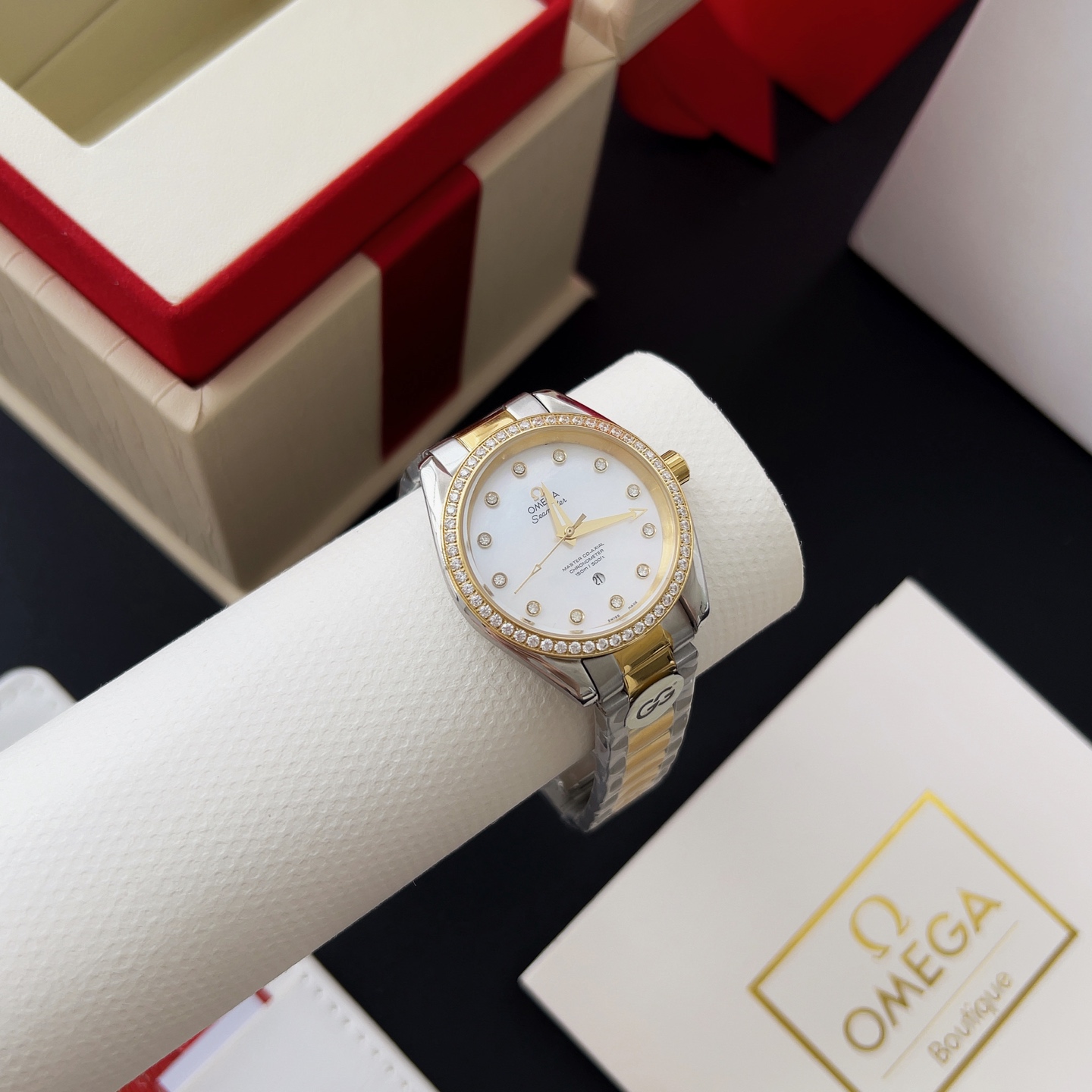 オメガ「Omega」アクアテラ 34mm マスタークロノメーター