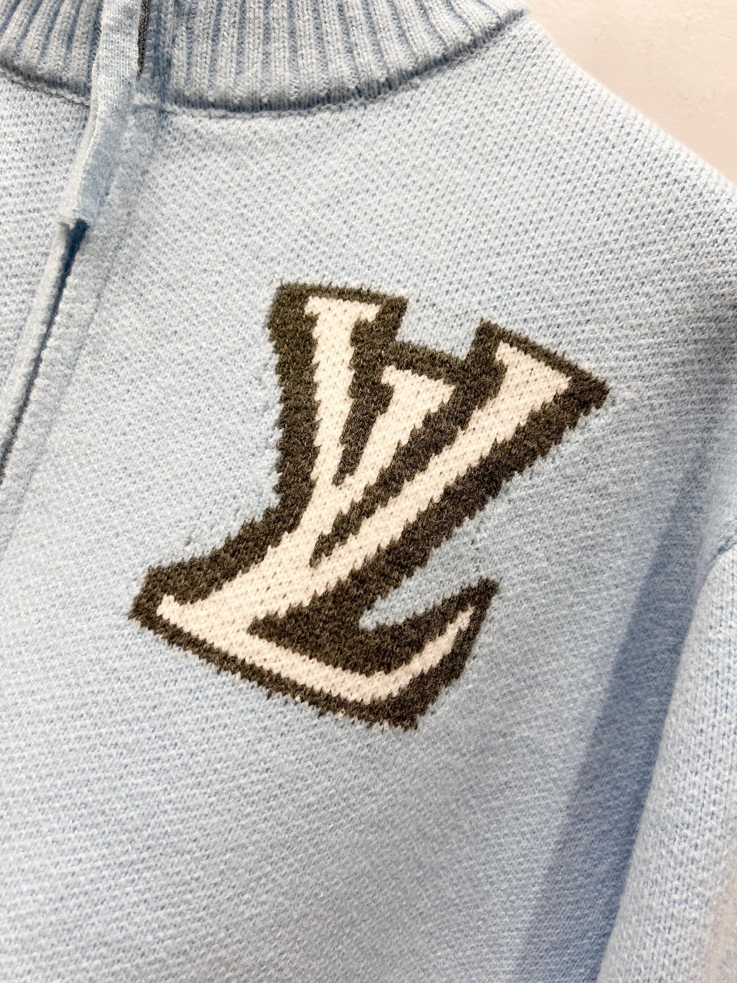 ルイ・ヴィトン「Louis Vuitton」クラシックジャージー編みウールプルオーバータートルネックセーター