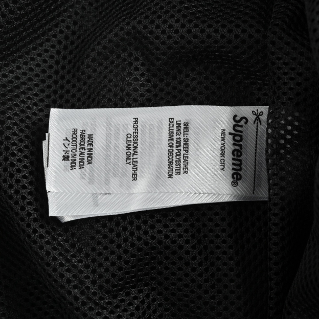 シュプリーム「Supreme x Umbro」コラボレーション レザージャケット