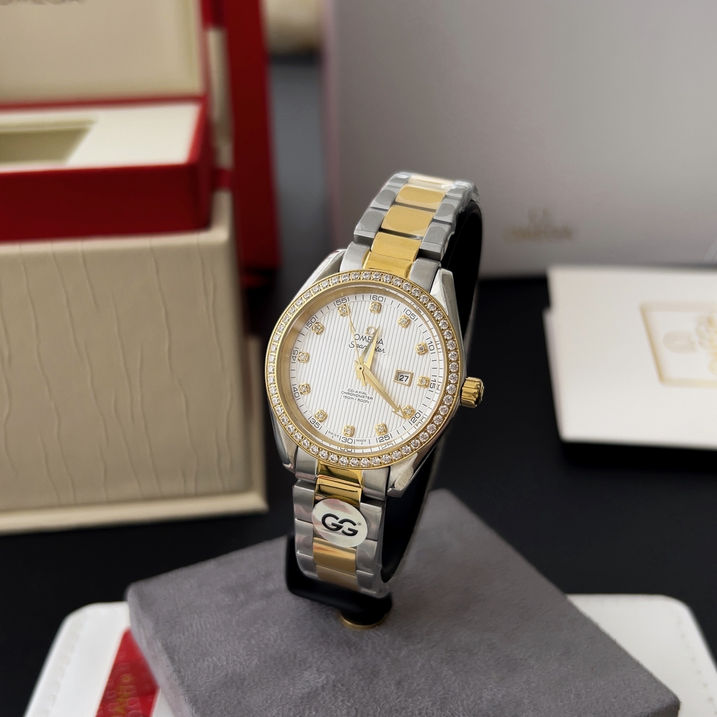 オメガ「Omega」アクアテラ 34mm マスタークロノメーター