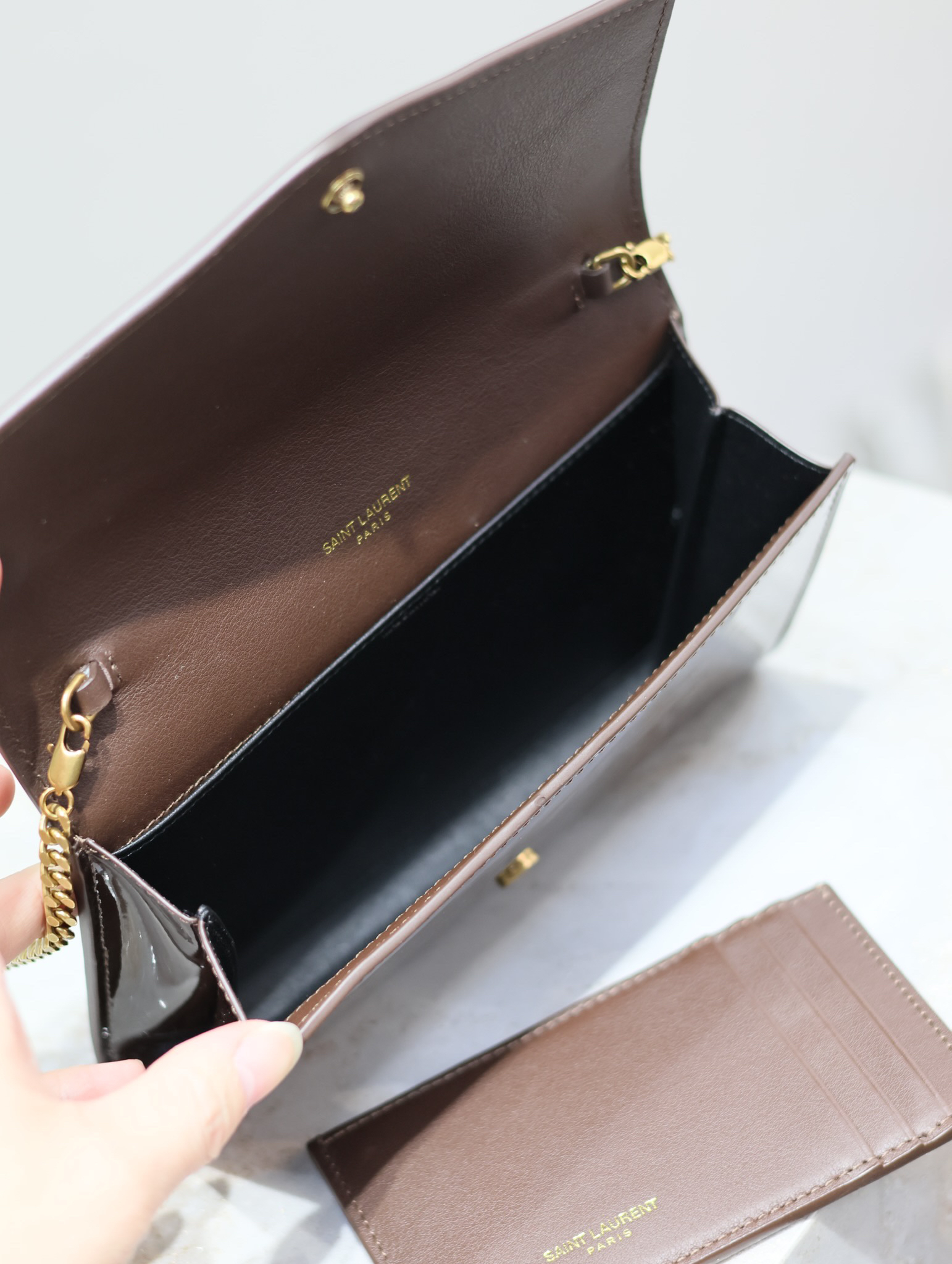 2026サンローラン「SAINT LAURENT UPTOWN チェーンウォレット
