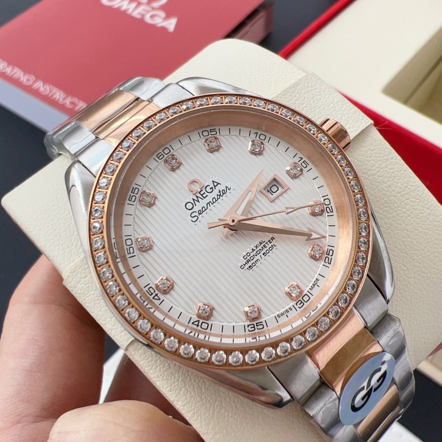 オメガ「Omega」アクアテラ 34mm マスタークロノメーター