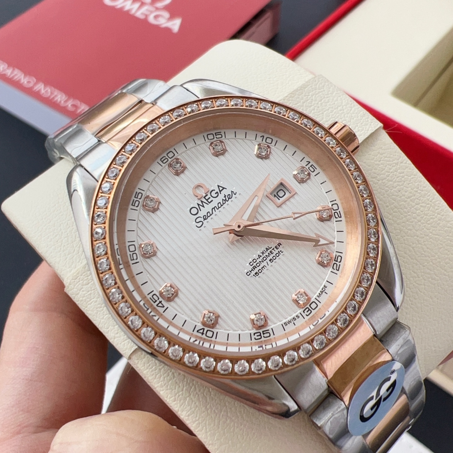 オメガ「Omega」アクアテラ 34mm マスタークロノメーター