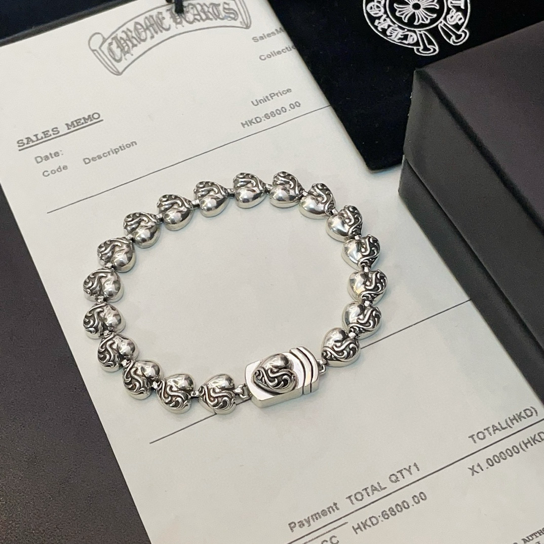 クロムハーツ「Chrome Hearts」ブレスレット - ヴィンテージ＆ロックテイスト ペア用