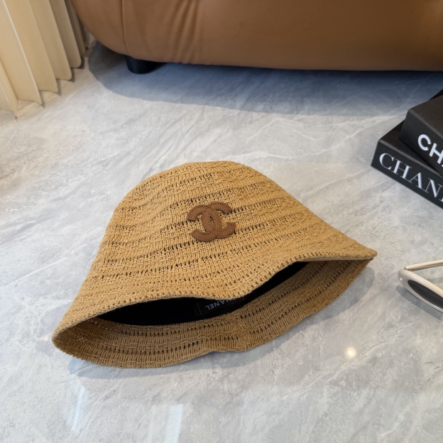 シャネル「Chanel」シャネル 2026新作 ストローバケットハット / ナチュラルハット