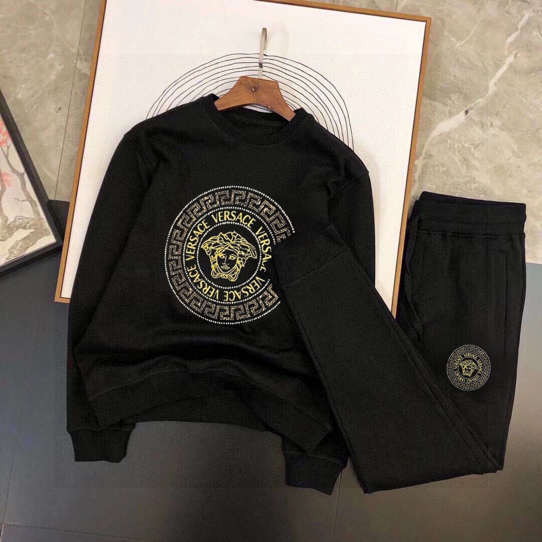 ヴェルサーチ「Versace」秋冬 メンズ カジュアルスポーツセット-isetant