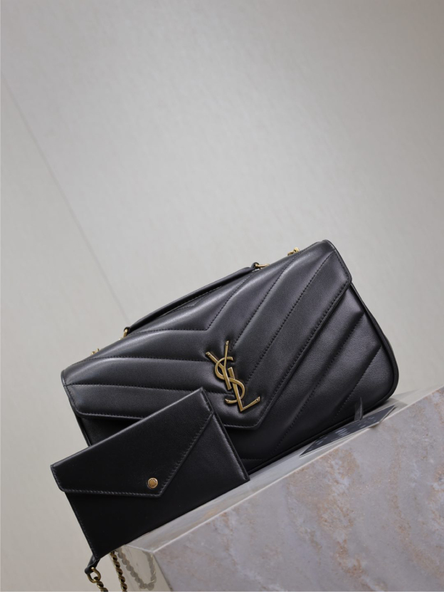 2026サンローラン「Saint Laurent LOULOU ミディアム マトラッセラムスキン ショルダーバッグ