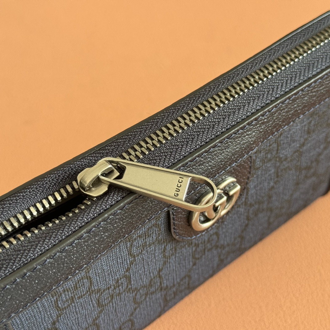 グッチ「Gucci」Ophidiaシリーズジッパーウォレット