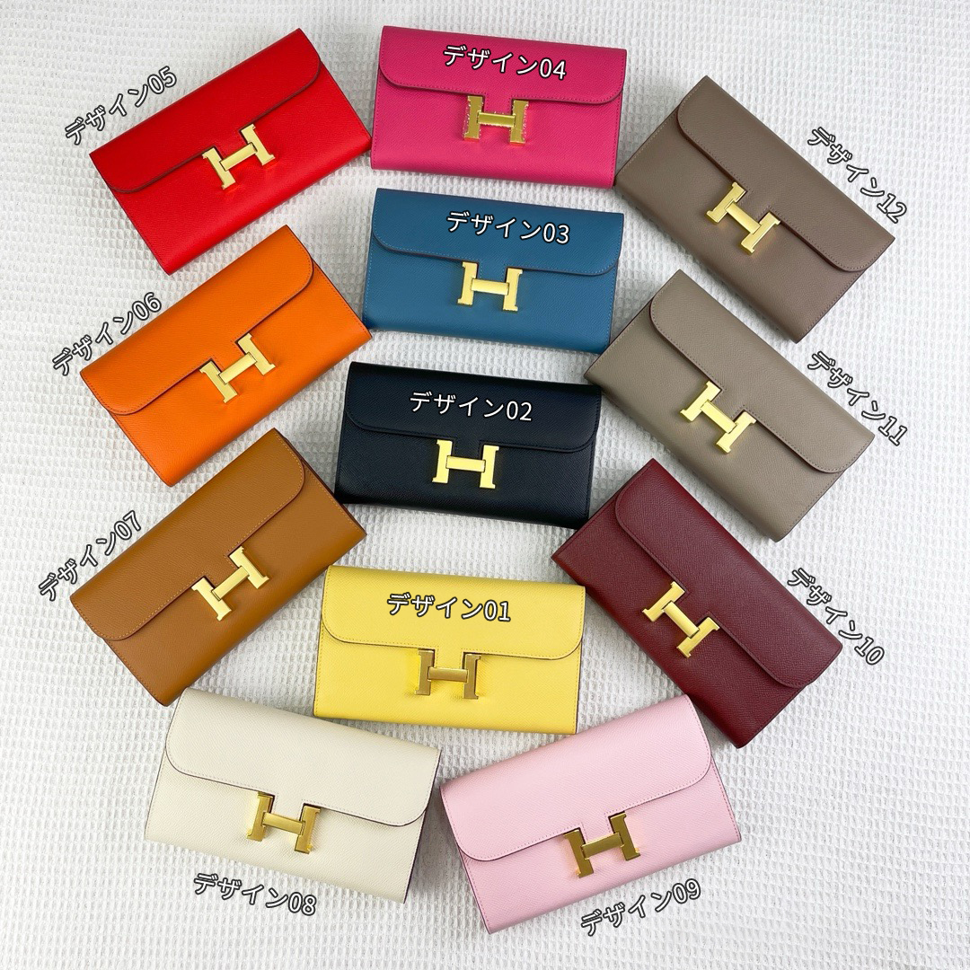 エルメス「Hermès」コンスタンス シリーズのロングウォレット 12色