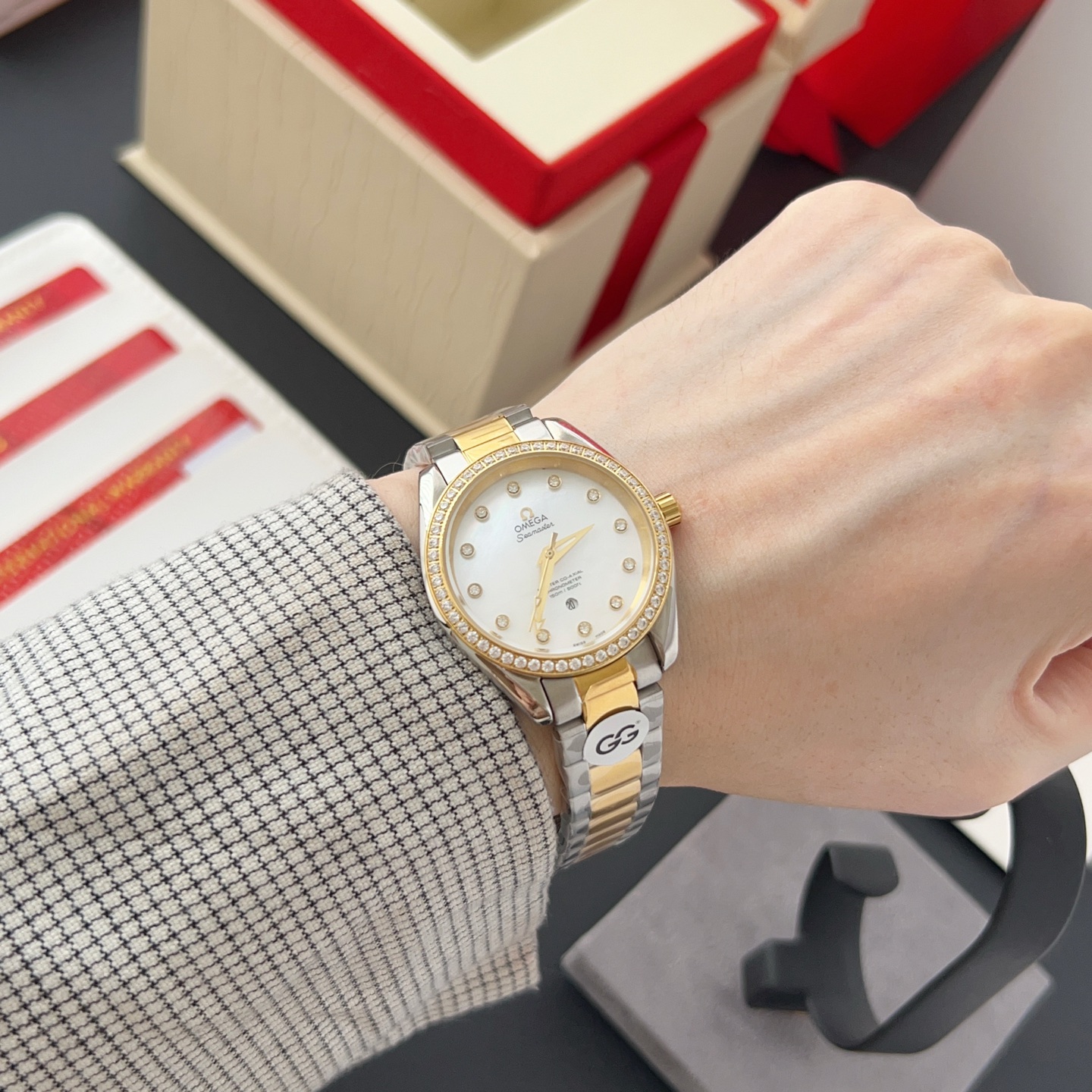 オメガ「Omega」アクアテラ 34mm マスタークロノメーター