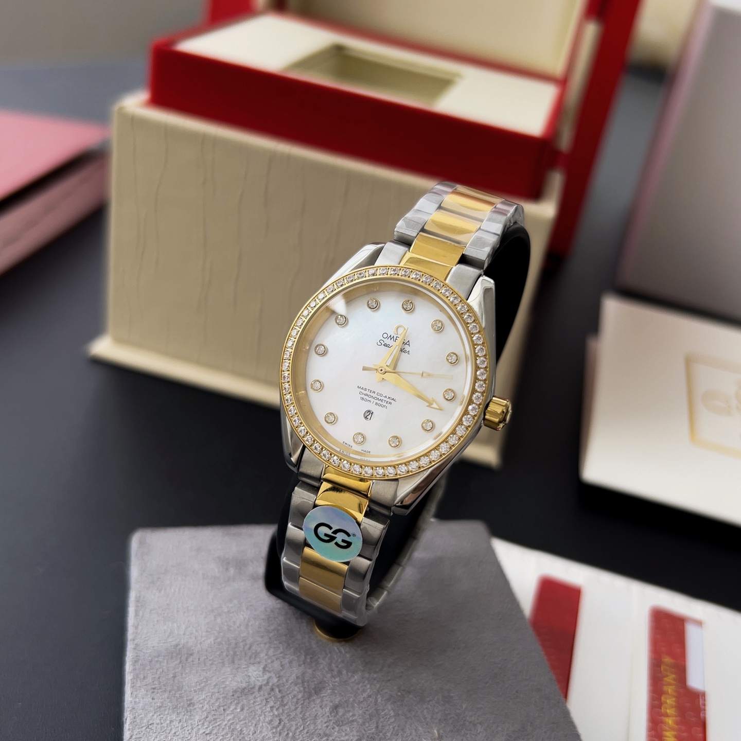 オメガ「Omega」アクアテラ 34mm マスタークロノメーター