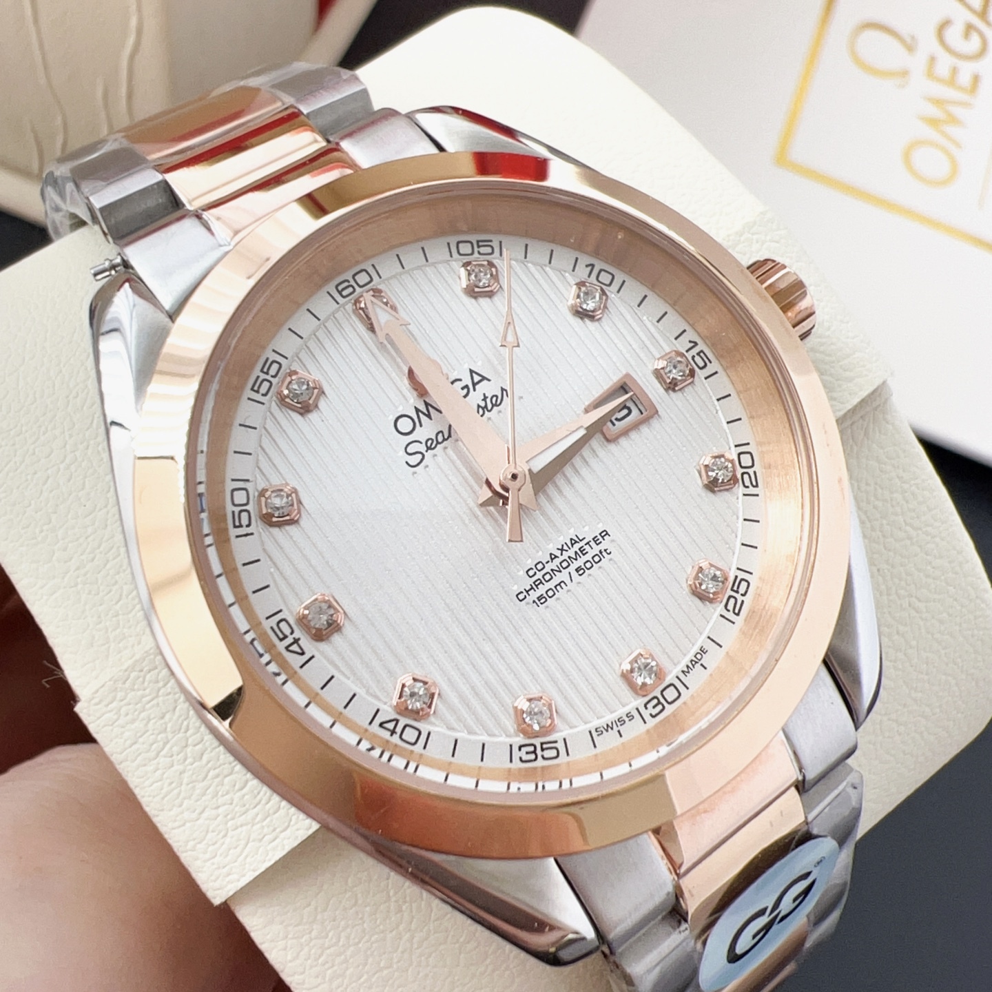 オメガ「Omega」アクアテラ 34mm マスタークロノメーター