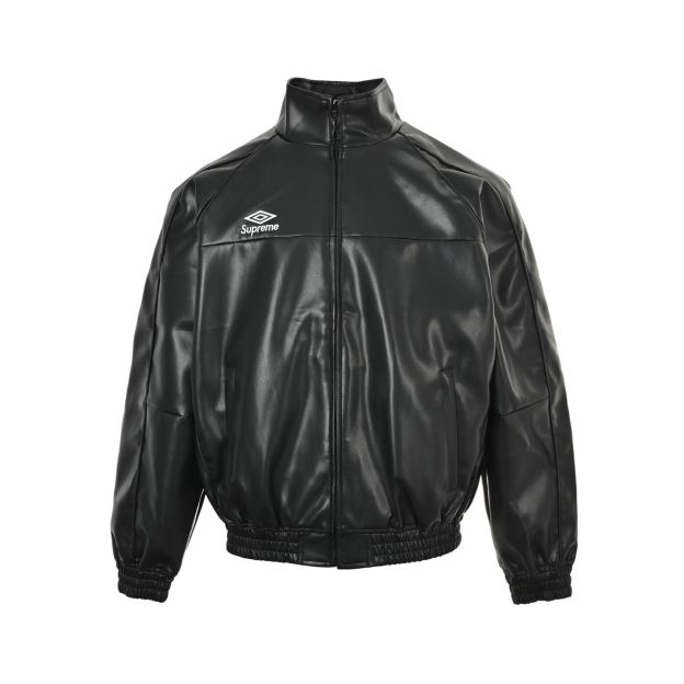 シュプリーム「Supreme x Umbro」コラボレーション レザージャケット