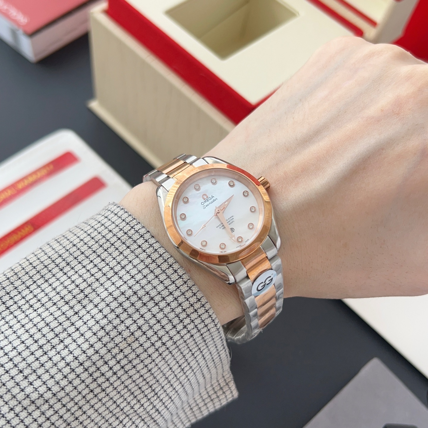 オメガ「Omega」アクアテラ 34mm マスタークロノメーター