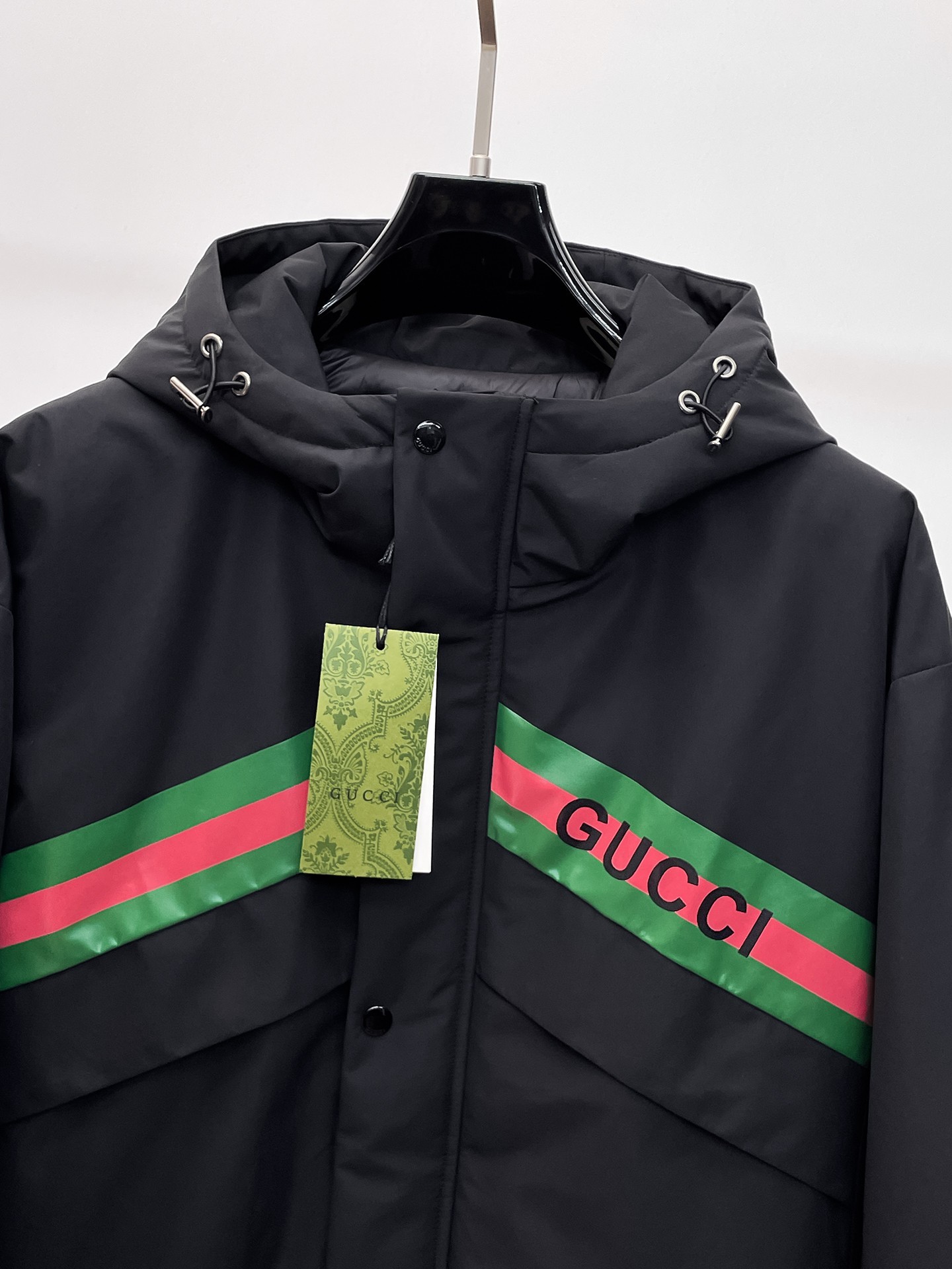 グッチ「Gucci」秋冬ラペル付きダウンジャケット