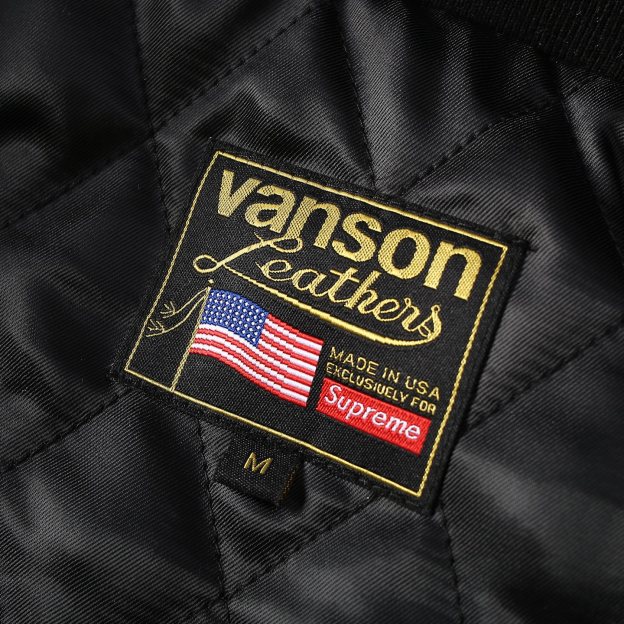 シュプリーム「Supreme x Vanson Leathers」コラボレーション レザージャケット