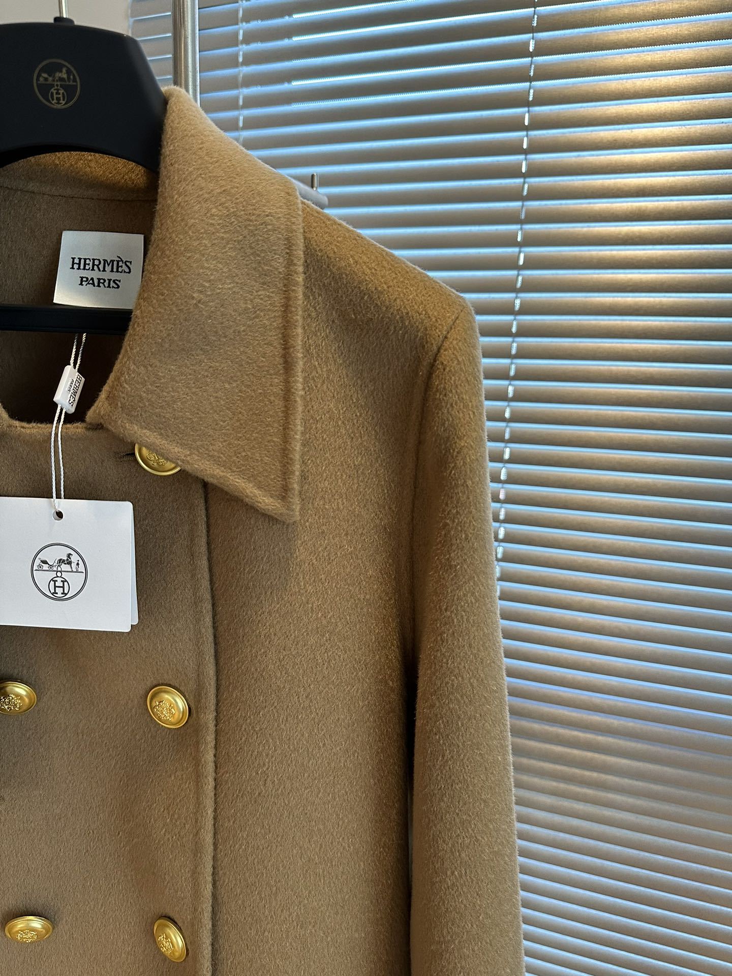 エルメス「Hermès」Retro Seris カシミアのスリムコート