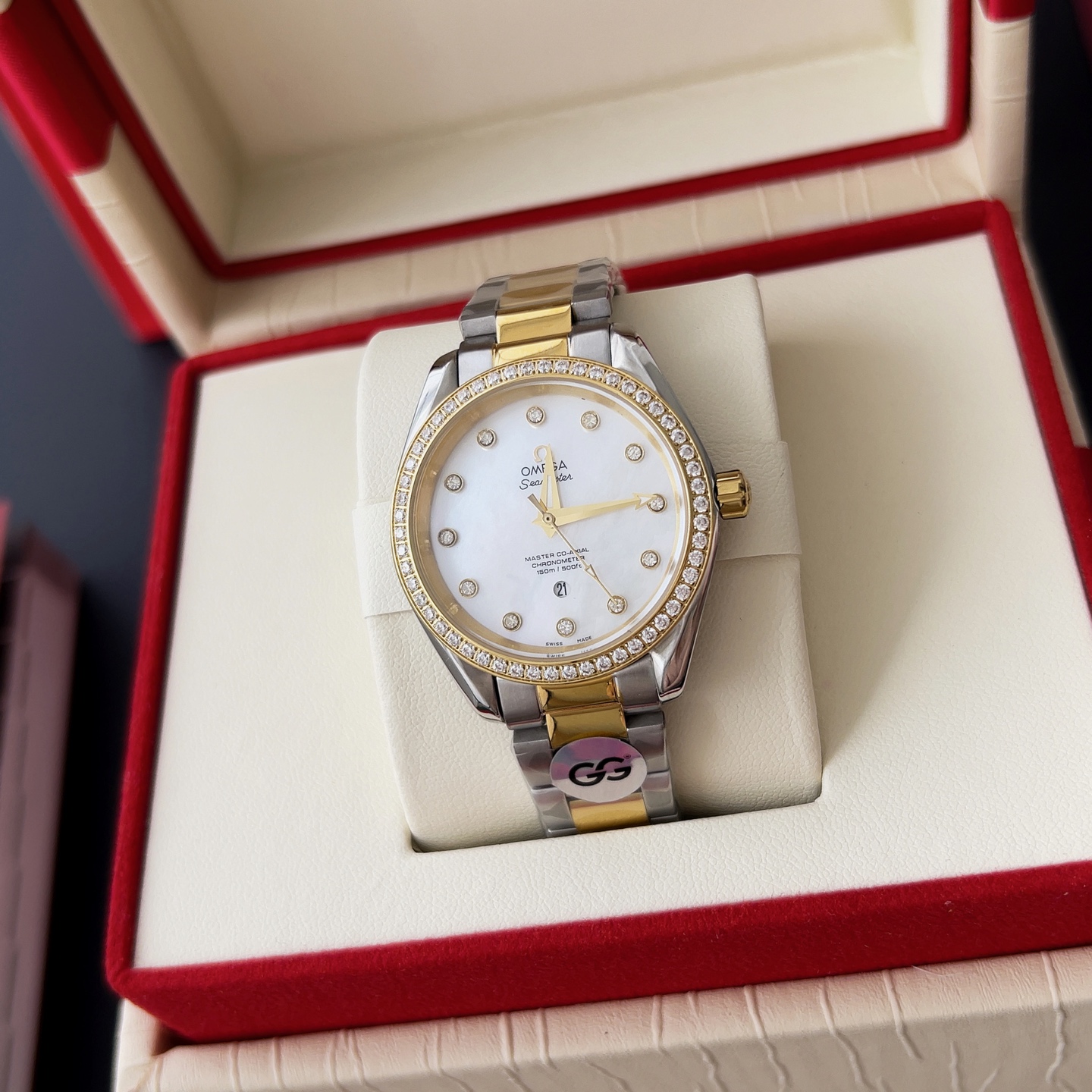 オメガ「Omega」アクアテラ 34mm マスタークロノメーター