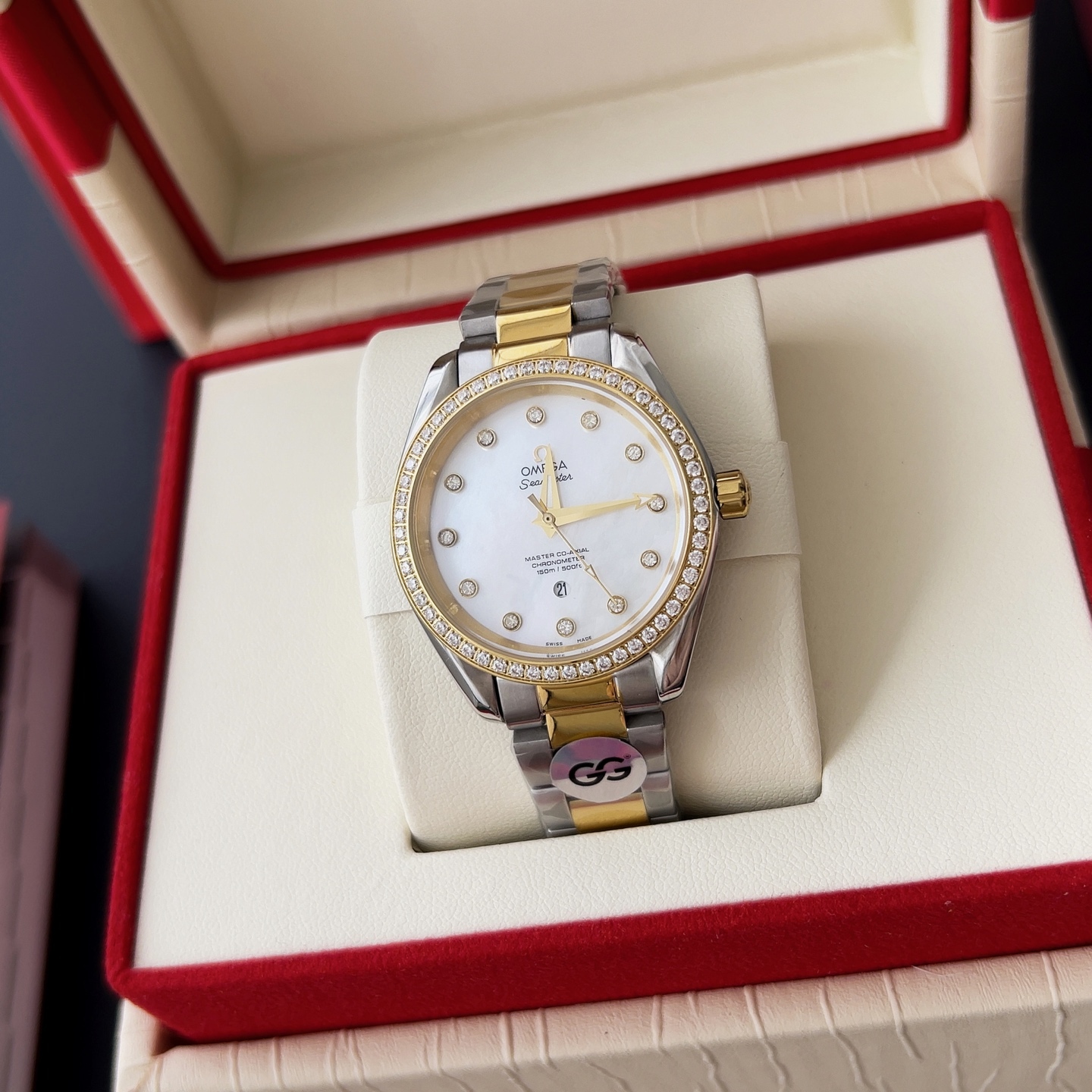 オメガ「Omega」アクアテラ 34mm マスタークロノメーター