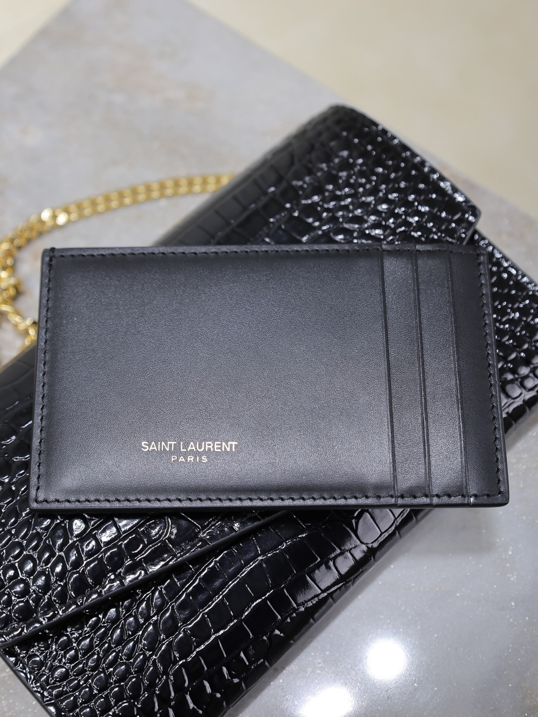 2026サンローラン「Saint Laurent UPTOWN チェーンウォレット