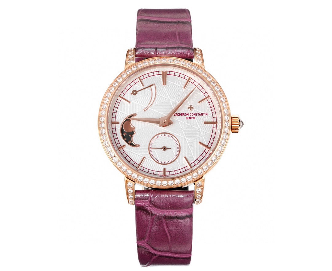 ヴァシュロン・コンスタンタン「Vacheron Constantin」トラディショネル ムーンフェーズ レディース機械式腕時計 36mm