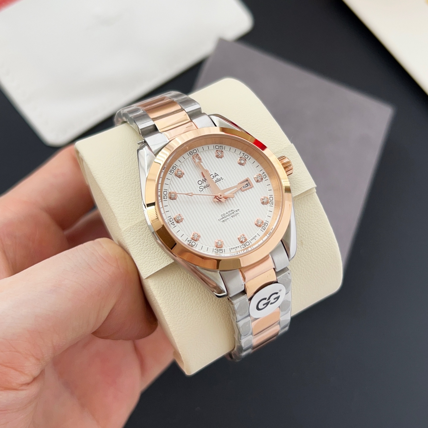 オメガ「Omega」アクアテラ 34mm マスタークロノメーター