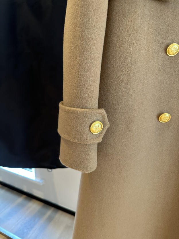 エルメス「Hermès」Retro Seris カシミアのスリムコート