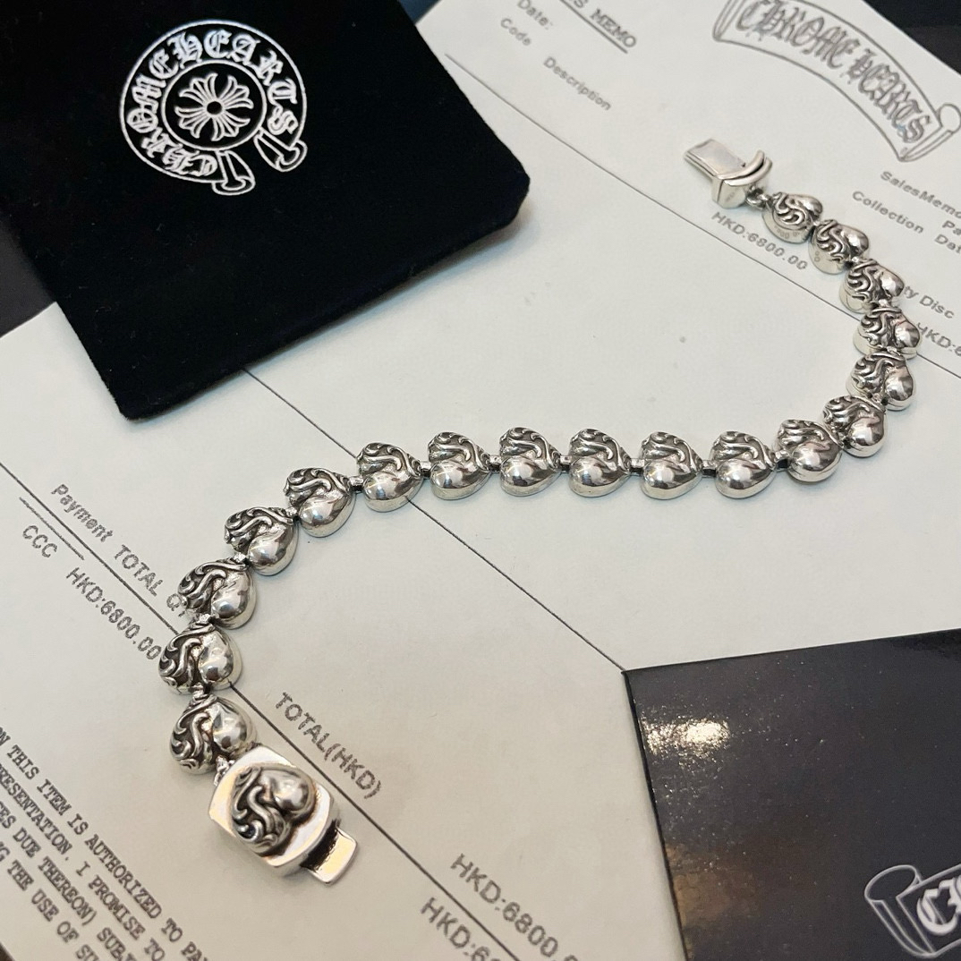 クロムハーツ「Chrome Hearts」ブレスレット - ヴィンテージ＆ロックテイスト ペア用
