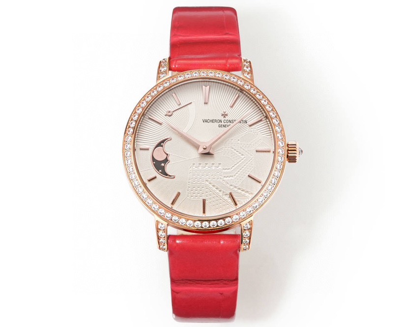 ヴァシュロン・コンスタンタン「Vacheron Constantin」トラディショネル ムーンフェーズ レディース機械式腕時計 36mm