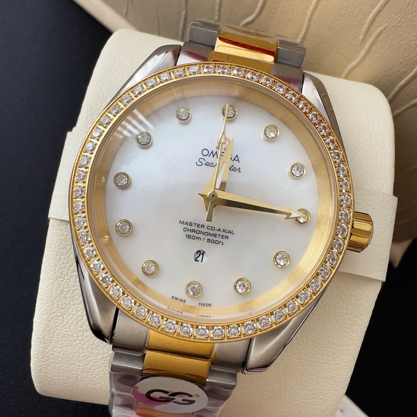 オメガ「Omega」アクアテラ 34mm マスタークロノメーター