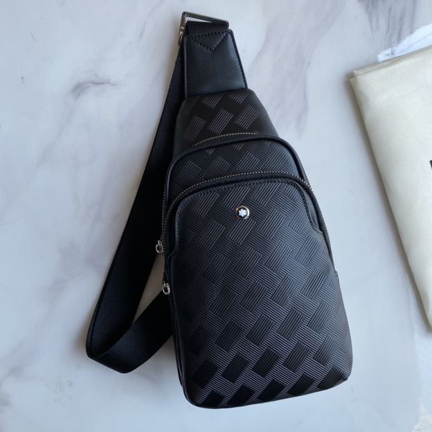 モンブラン 「Montblanc」メンズレザーチェストバッグ / ショルダーバッグ