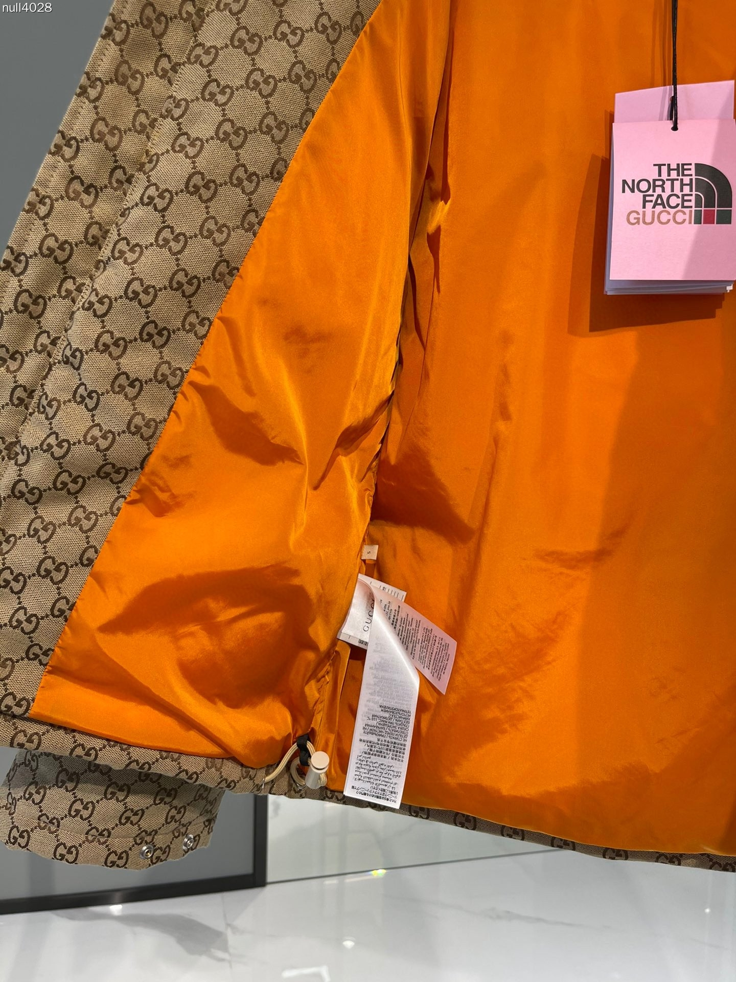 グッチGucci x The North Face秋冬ラペル付きダウンジャケット