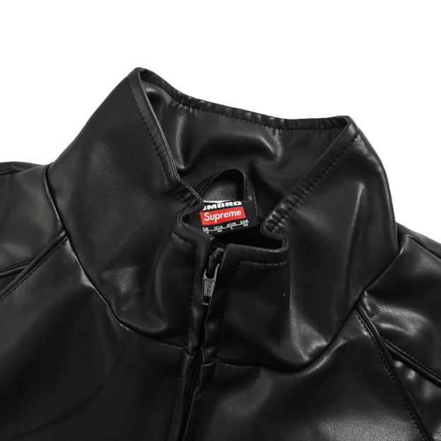 シュプリーム「Supreme x Umbro」コラボレーション レザージャケット