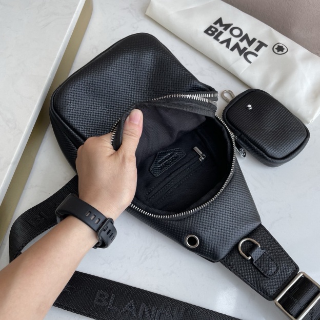 モンブラン 「Montblanc」モンブラン メンズレザーチェストバッグ / クロスボディバッグ