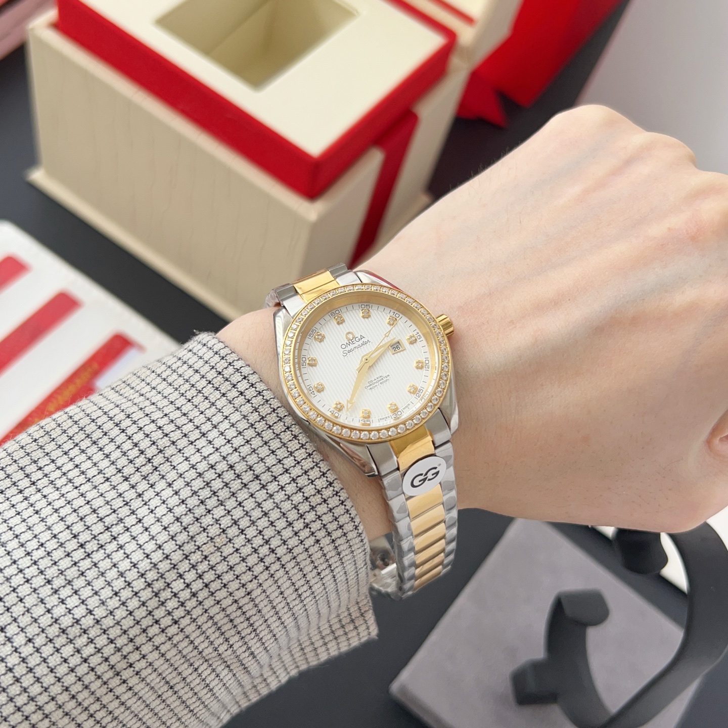 オメガ「Omega」アクアテラ 34mm マスタークロノメーター