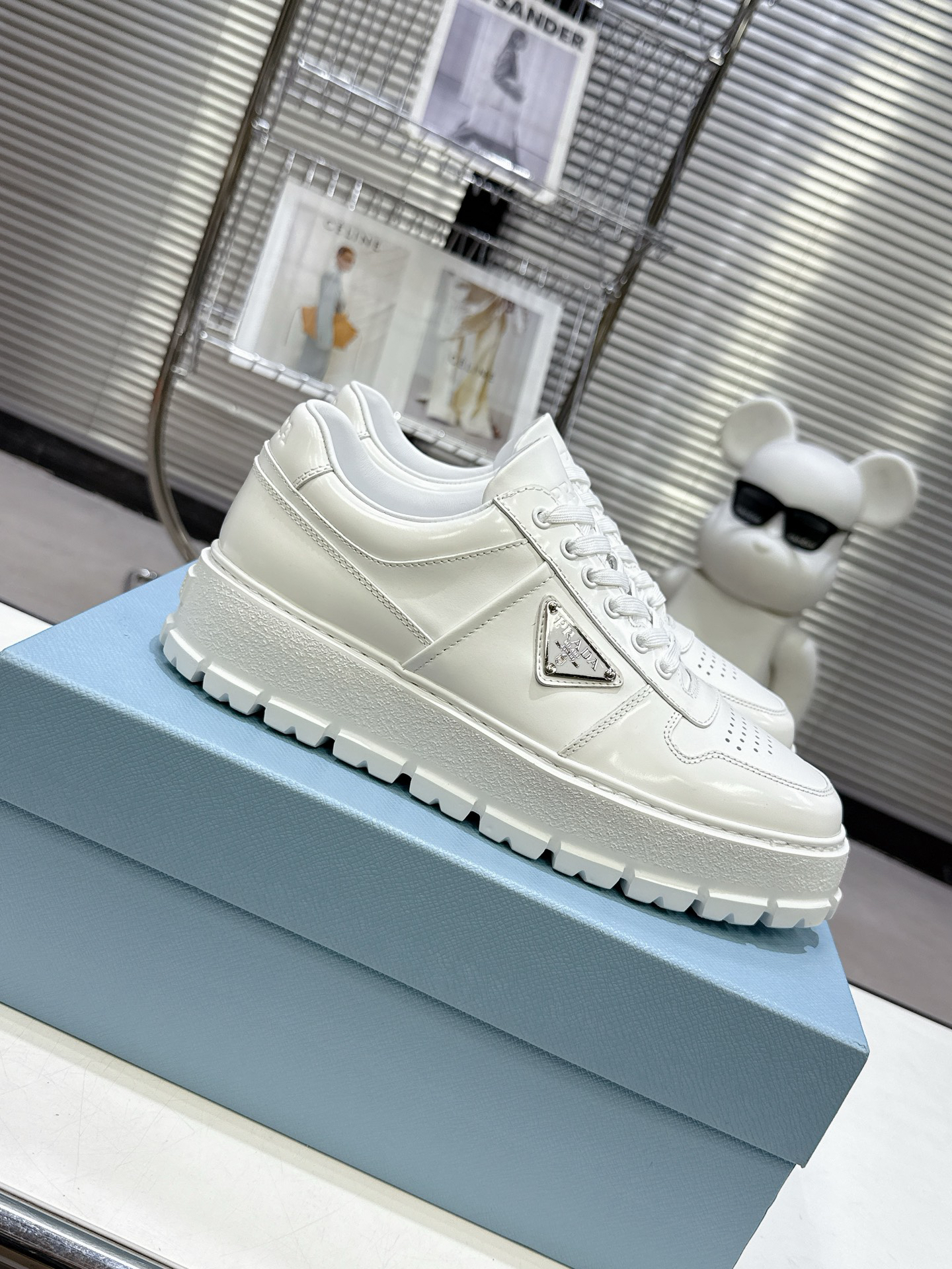 プラダ［Prada］America's Cup レザースニーカー