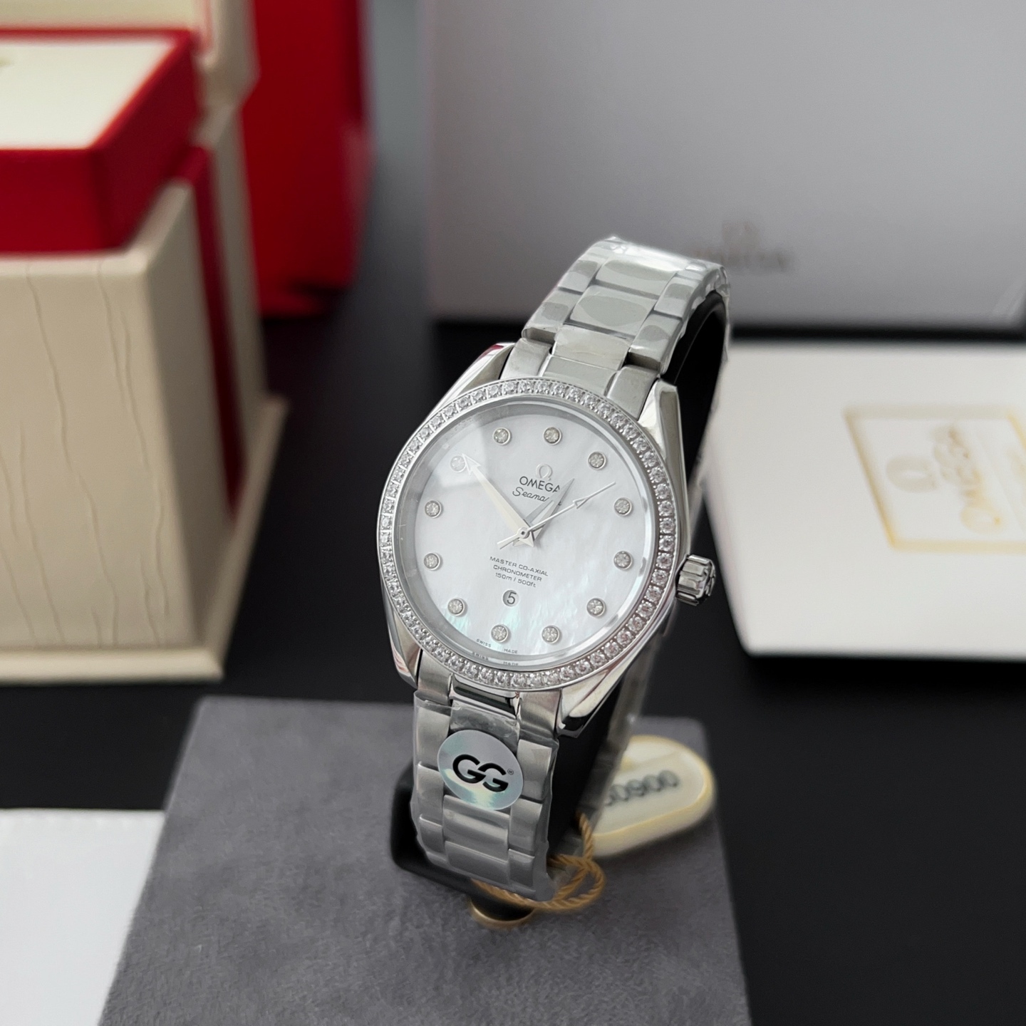 オメガ「Omega」アクアテラ 34mm マスタークロノメーター