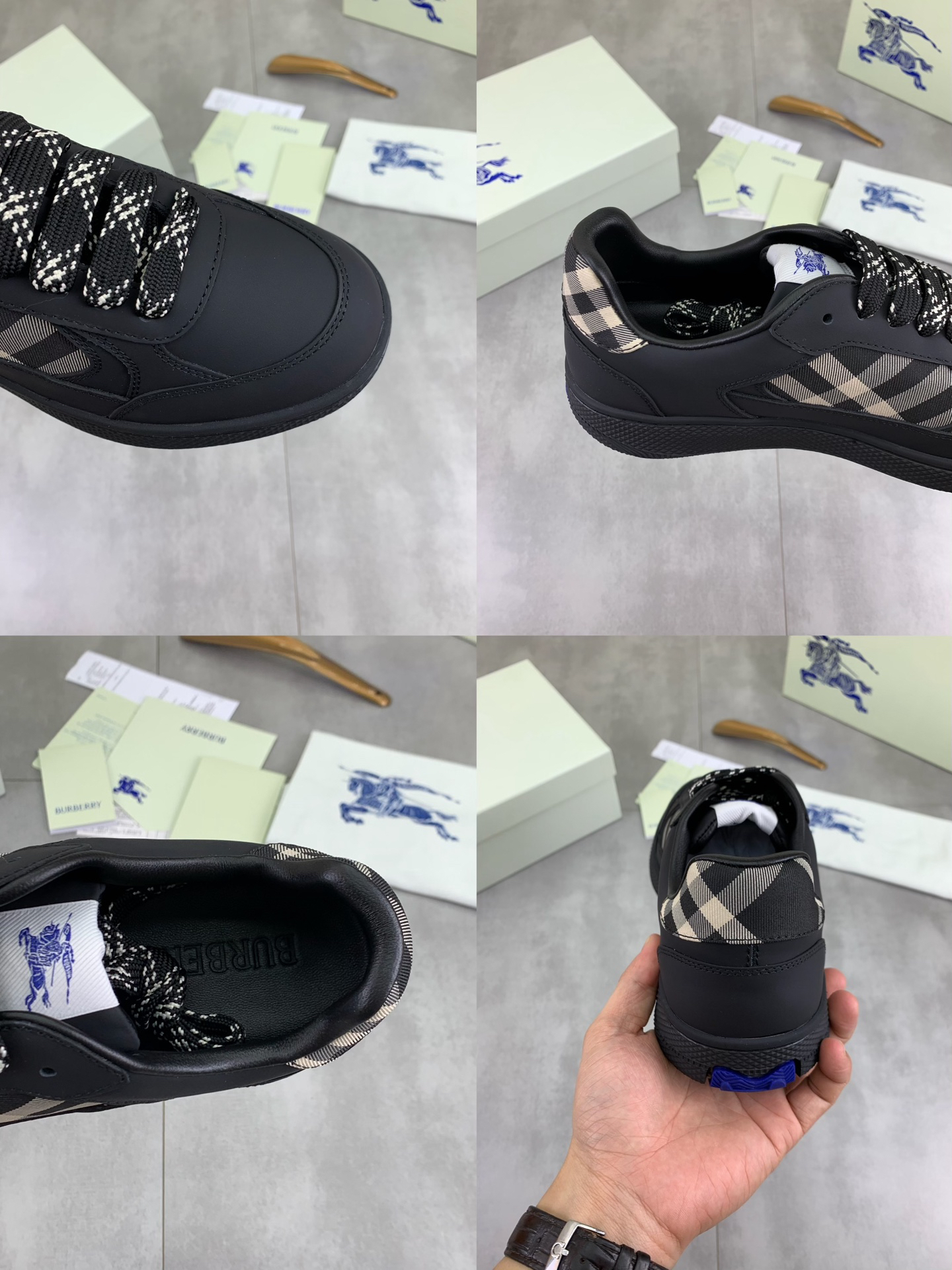 バーバリー「Burberry」バーバリー テラス スニーカー / レザースニーカー