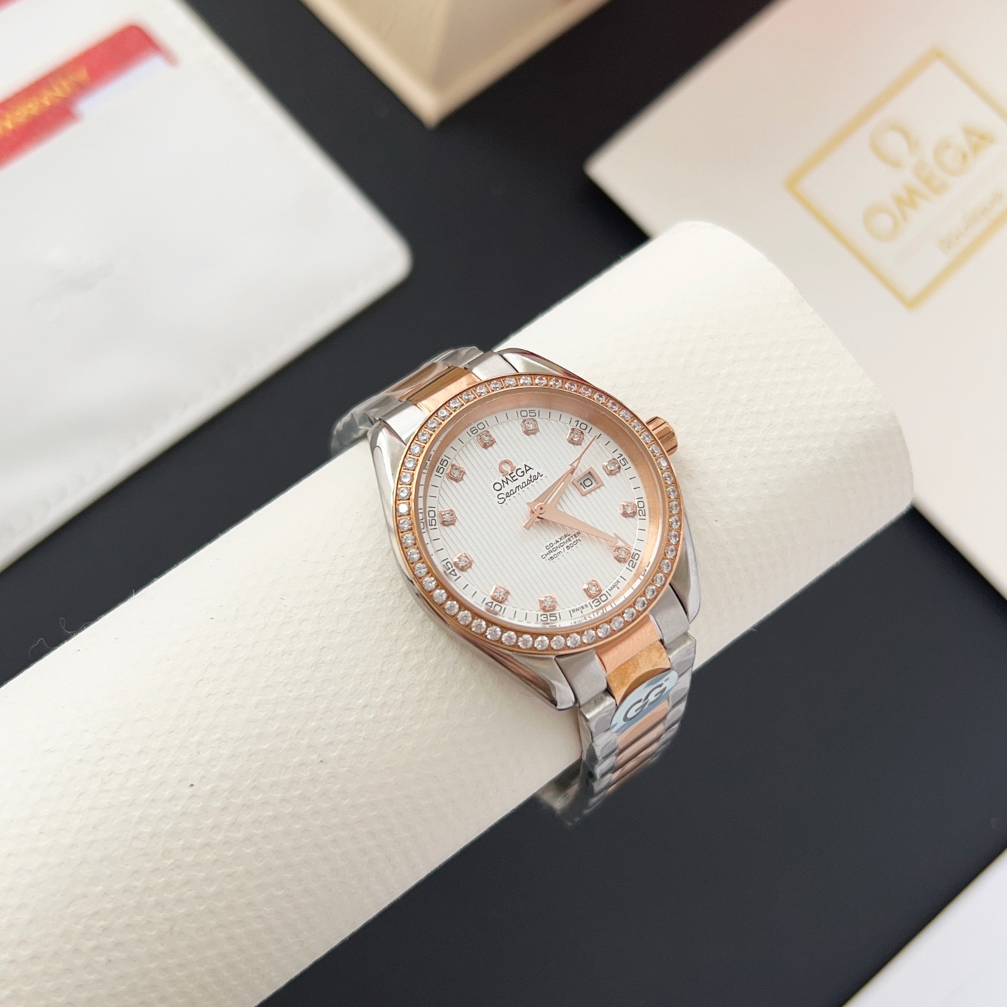 オメガ「Omega」アクアテラ 34mm マスタークロノメーター