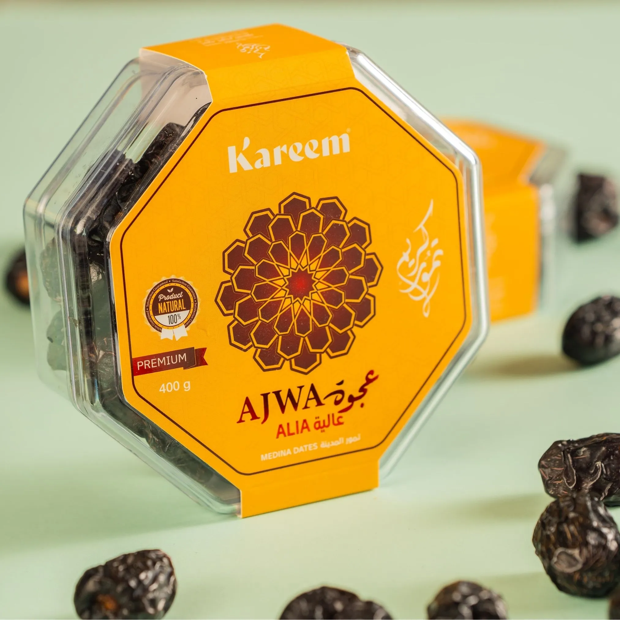 KAREEM KURMA AJWA ALIA PREMIUM L [ 400g ] DIIMPORT DARI MADINAH - STOCK BARU