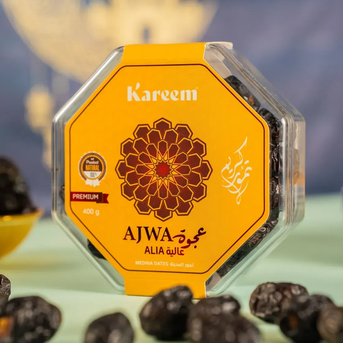 KAREEM KURMA AJWA ALIA PREMIUM L [ 400g ] DIIMPORT DARI MADINAH - STOCK BARU
