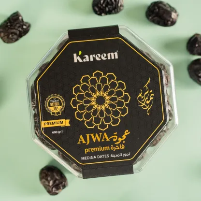 KAREEM KURMA AJWA PREMIUM L [ 600g ] DIIMPORT DARI MADINAH - STOCK BARU