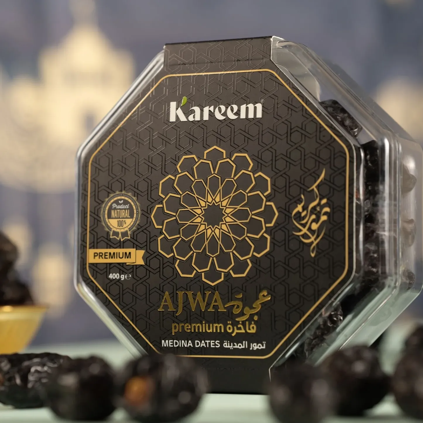 Kareem Kurma Ajwa Premium 400g Saiz Large – Stok Baru dari Madinah