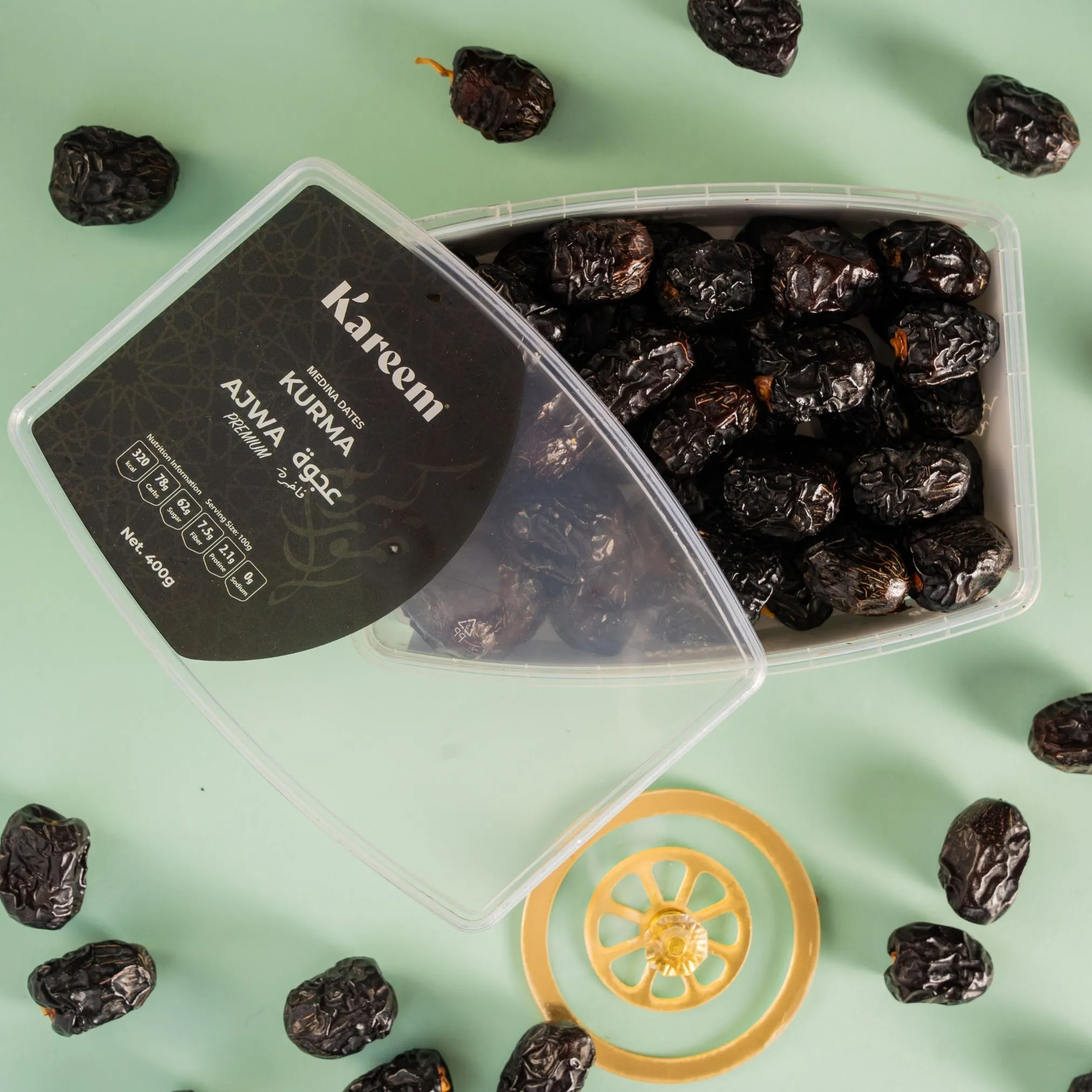 KAREEM KURMA AJWA PREMIUM M [ 400g ] DIIMPORT DARI MADINAH - STOK BARU